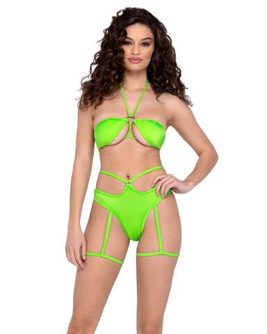 6322 - Tie-Top Bikini Top *PRE-ORDER!* Avail in Neon Green, Hot Pink, Lavender and Black