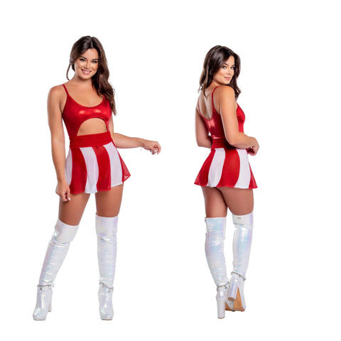 Lmt. Edt. Candy Cane Mesh Skater Skirt Holiday Collection *CRR x J.Valentine*