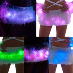 LMT.EDT. LED Light Up Faux Fur SKIRT Holiday Collection *CRR x J.VALENTINE*