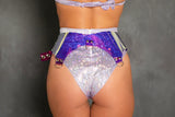 HOLO VINYL GARTER BELT *CRR x J. VALENTINE* (Lavender/HotPink/Ice/Mermaid)