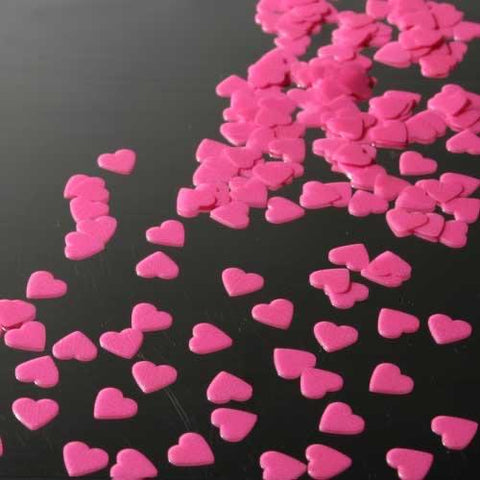 HOT PINK HEARTS Festival Glitter CONFETTI - inkeddollcosmetics