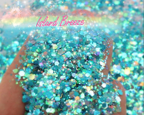 ISLAND BREEZE Chunky Glamdoll Glitter - inkeddollcosmetics