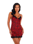 LI434 - Heart Shaped Leopard Chemise