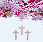 Metallic PINK CROSSES Festival Glitter CONFETTI - inkeddollcosmetics