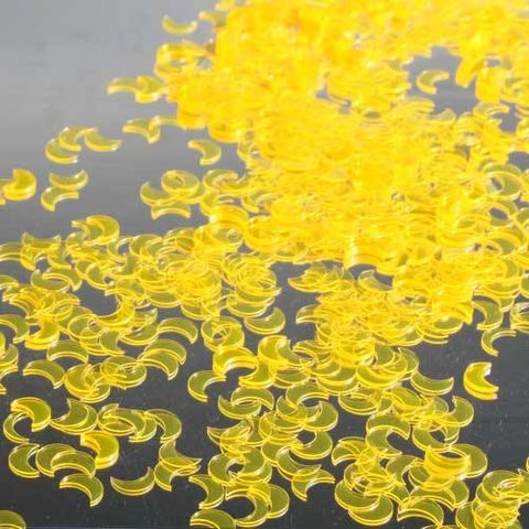 NEON YELLOW MOON Festival Glitter CONFETTI - inkeddollcosmetics