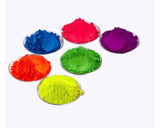 "RAVE LITES" PICK 6! (BLACKLIGHT/ UV Reactive Powders!) - inkeddollcosmetics