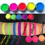 "RAVE LITES" PICK 6! (BLACKLIGHT/ UV Reactive Powders!) - inkeddollcosmetics