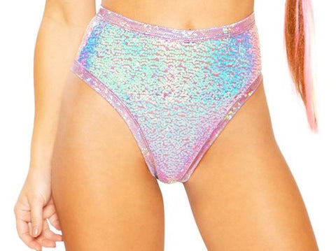 LAVENDER DREAMS UNICORN High Waisted Shorts*CRR X J. VALENTINE*