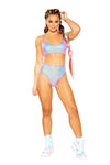 LAVENDER DREAMS UNICORN High Waisted Shorts*CRR X J. VALENTINE*