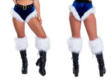 *LMT. EDT.* FUR TRIMMED HIGH-WAIST BELTED SHORT Holiday Collection