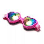 Baby Pink Heart Shaped Oversized Goggles