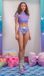 Holographic HIGH-WAIST SHORT “CRR x J.Valentine”