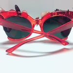 RESORT GLAM METALLIC CRYSTAL GEM RHINESTONE SUNGLASSES "CUSTOM SUNNIES"