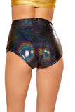 Black Sparkle HIGH-WAIST SHORT “CRR x J.Valentine”