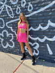 NEON MESH SKATER SKIRT “CRR x J.Valentine”