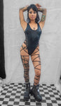 LEG WRAP LACE-UP BODYSUIT “CRR x J.Valentine”